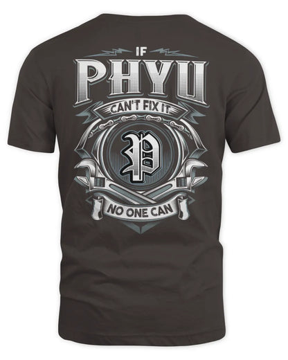 PHYU AP81-K4-626 - Personalized Ahmed Quote Apparel “If Ahmed Can't Fix It, No One Can” - Unisex Standard T-Shirt - Dark Chocolate