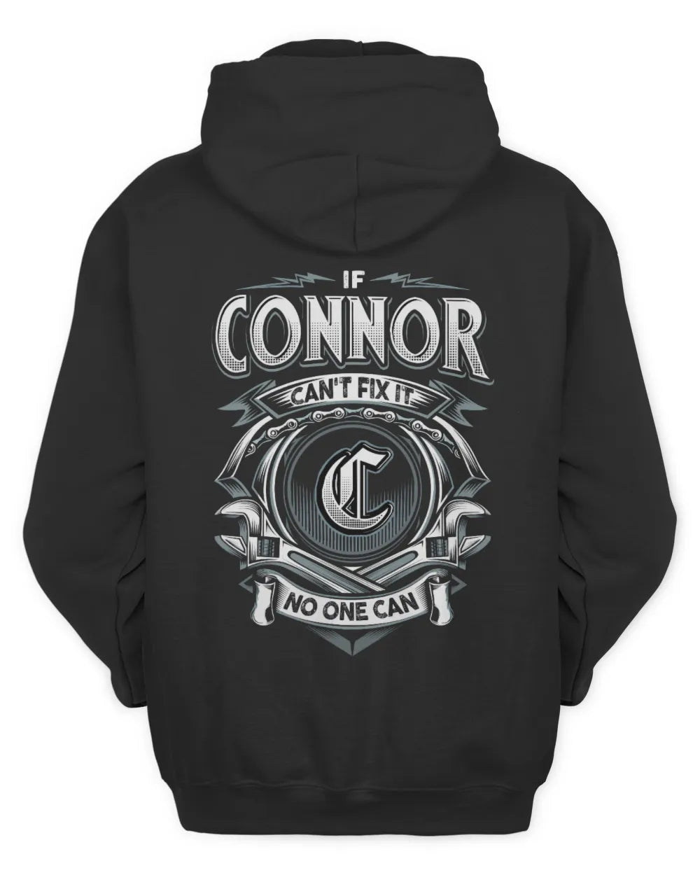 CONNOR AP81-K4-626 - Personalized Ahmed Quote Apparel “If Ahmed Can't Fix It, No One Can” - Unisex Hoodie - Black