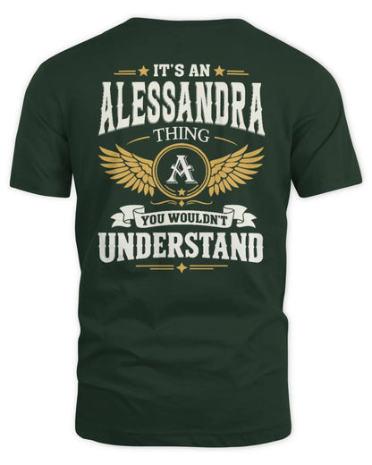 ALESSANDRA KT06-M008 It’s a [NAME] Thing – You Wouldn’t Understand | Personalized Vintage T-Shirt - Unisex Standard T-Shirt - Forest Green