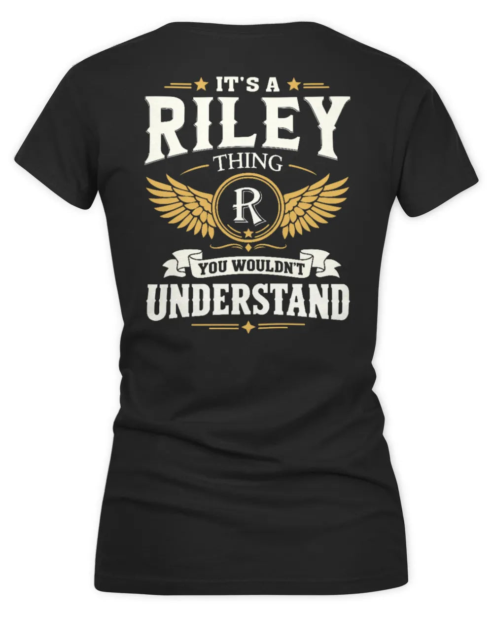 RILEY KT06-M008 It’s a [NAME] Thing – You Wouldn’t Understand | Personalized Vintage T-Shirt - Women's V-Neck T-Shirt - Black