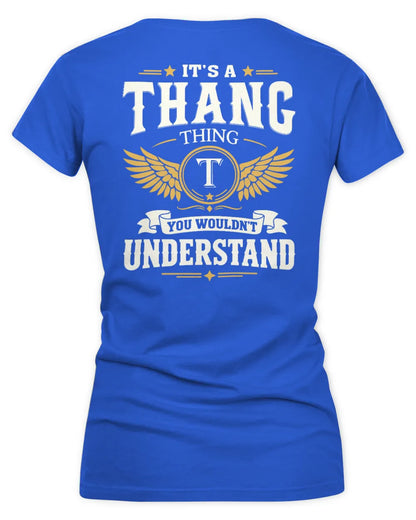 THANG KT06-M008 It’s a [NAME] Thing – You Wouldn’t Understand | Personalized Vintage T-Shirt - Women's V-Neck T-Shirt - Royal
