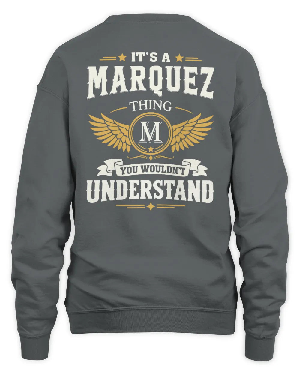 MARQUEZ KT06-M008 It’s a [NAME] Thing – You Wouldn’t Understand | Personalized Vintage T-Shirt - Unisex Sweatshirt - Charcoal