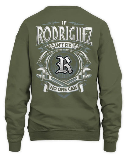 RODRIGUEZ AP81-K4-626 - Personalized Ahmed Quote Apparel “If Ahmed Can't Fix It, No One Can” - Unisex Sweatshirt - Military Green