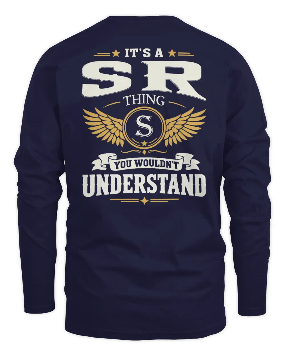 SR KT06-M008 It’s a [NAME] Thing – You Wouldn’t Understand | Personalized Vintage T-Shirt - Men's Long Sleeved T-Shirt - Navy