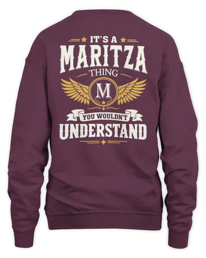 MARITZA KT06-M008 It’s a [NAME] Thing – You Wouldn’t Understand | Personalized Vintage T-Shirt - Unisex Sweatshirt - Maroon
