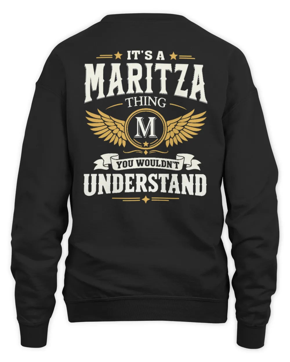 MARITZA KT06-M008 It’s a [NAME] Thing – You Wouldn’t Understand | Personalized Vintage T-Shirt - Unisex Sweatshirt - Black