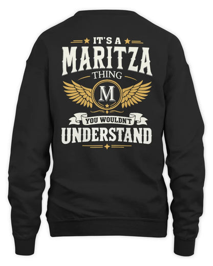 MARITZA KT06-M008 It’s a [NAME] Thing – You Wouldn’t Understand | Personalized Vintage T-Shirt - Unisex Sweatshirt - Black