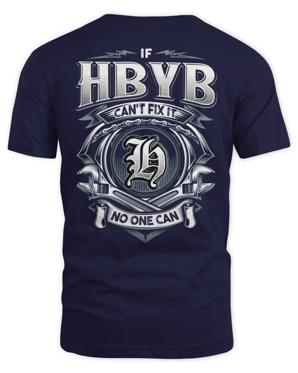 HBYB AP81-K4-626 - Personalized Ahmed Quote Apparel “If Ahmed Can't Fix It, No One Can” - Unisex Standard T-Shirt - Navy
