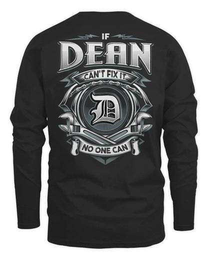 DEAN AP81-K4-626 - Personalized Ahmed Quote Apparel “If Ahmed Can't Fix It, No One Can” - Men's Long Sleeved T-Shirt - Black