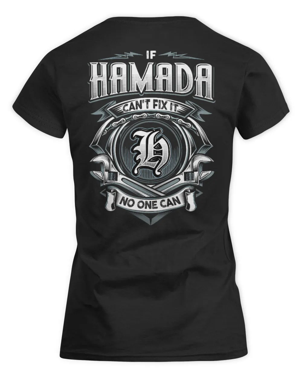 HAMADA AP81-K4-626 - Personalized Ahmed Quote Apparel “If Ahmed Can't Fix It, No One Can” - Women's Standard T-Shirt - Black