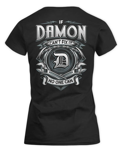DAMON AP81-K4-626 - Personalized Ahmed Quote Apparel “If Ahmed Can't Fix It, No One Can” - Women's Standard T-Shirt - Black