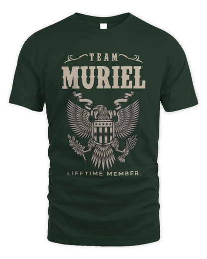 MURIEL TP06-K82 – Personalized Classic Style Apparel “Team NAME Lifetime Member” - Unisex Standard T-Shirt - Forest Green