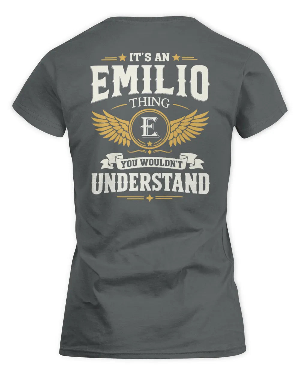 EMILIO KT06-M008 It’s a [NAME] Thing – You Wouldn’t Understand | Personalized Vintage T-Shirt - Women's Standard T-Shirt - Charcoal