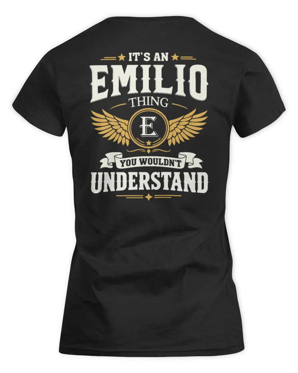 EMILIO KT06-M008 It’s a [NAME] Thing – You Wouldn’t Understand | Personalized Vintage T-Shirt - Women's Standard T-Shirt - Black