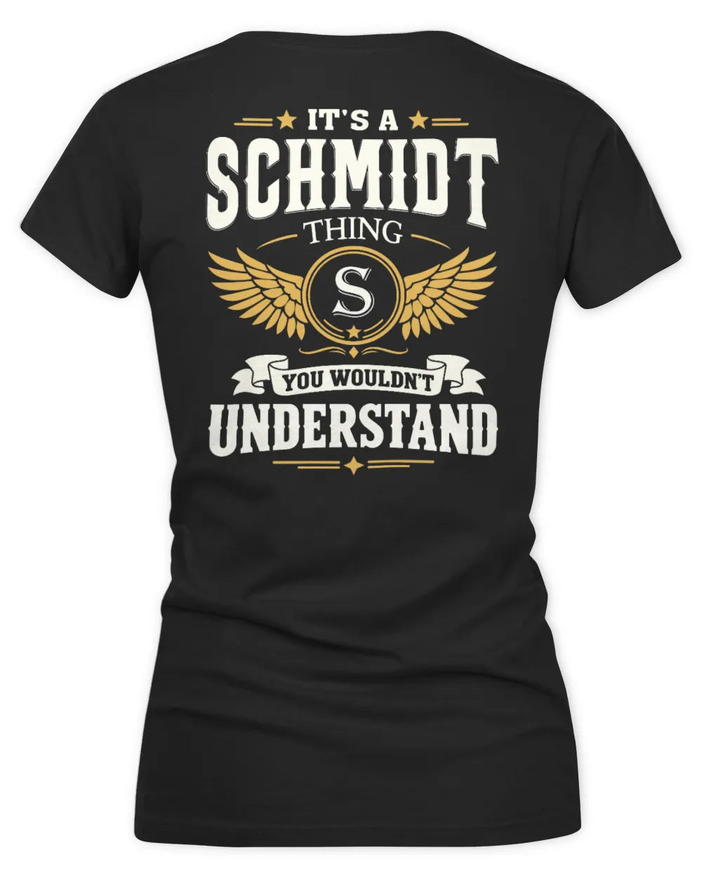 SCHMIDT KT06-M008 It’s a [NAME] Thing – You Wouldn’t Understand | Personalized Vintage T-Shirt - Women's V-Neck T-Shirt - Black