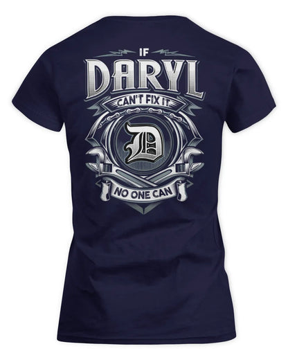DARYL AP81-K4-626 - Personalized Ahmed Quote Apparel “If Ahmed Can't Fix It, No One Can” - Women's Standard T-Shirt - Navy