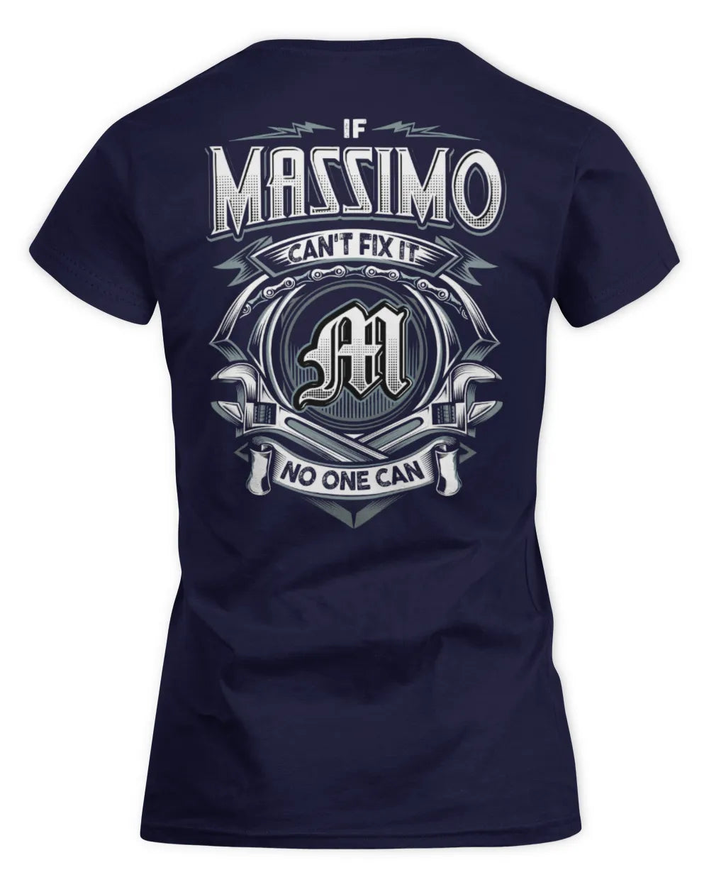 MASSIMO AP81-K4-626 - Personalized Ahmed Quote Apparel “If Ahmed Can't Fix It, No One Can” - Women's Standard T-Shirt - Navy