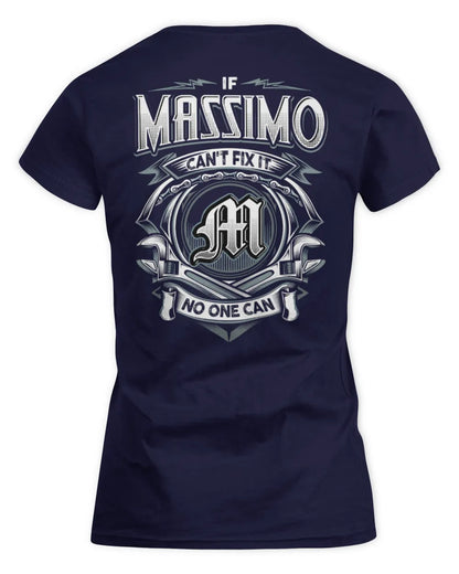 MASSIMO AP81-K4-626 - Personalized Ahmed Quote Apparel “If Ahmed Can't Fix It, No One Can” - Women's Standard T-Shirt - Navy