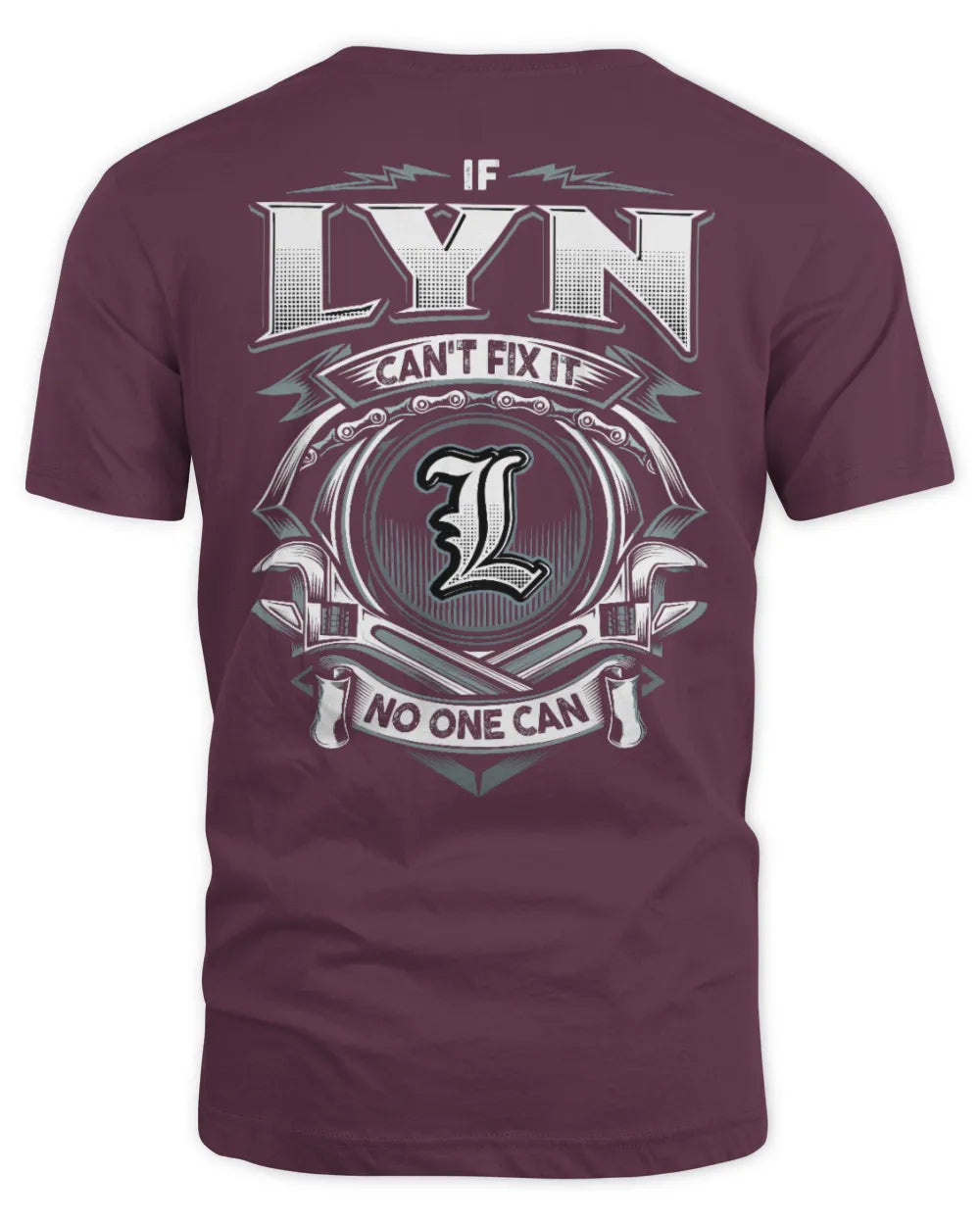 LYN AP81-K4-626 - Personalized Ahmed Quote Apparel “If Ahmed Can't Fix It, No One Can” - Unisex Standard T-Shirt - Maroon