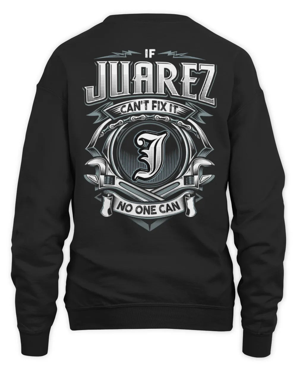 JUAREZ AP81-K4-626 - Personalized Ahmed Quote Apparel “If Ahmed Can't Fix It, No One Can” - Unisex Sweatshirt - Black