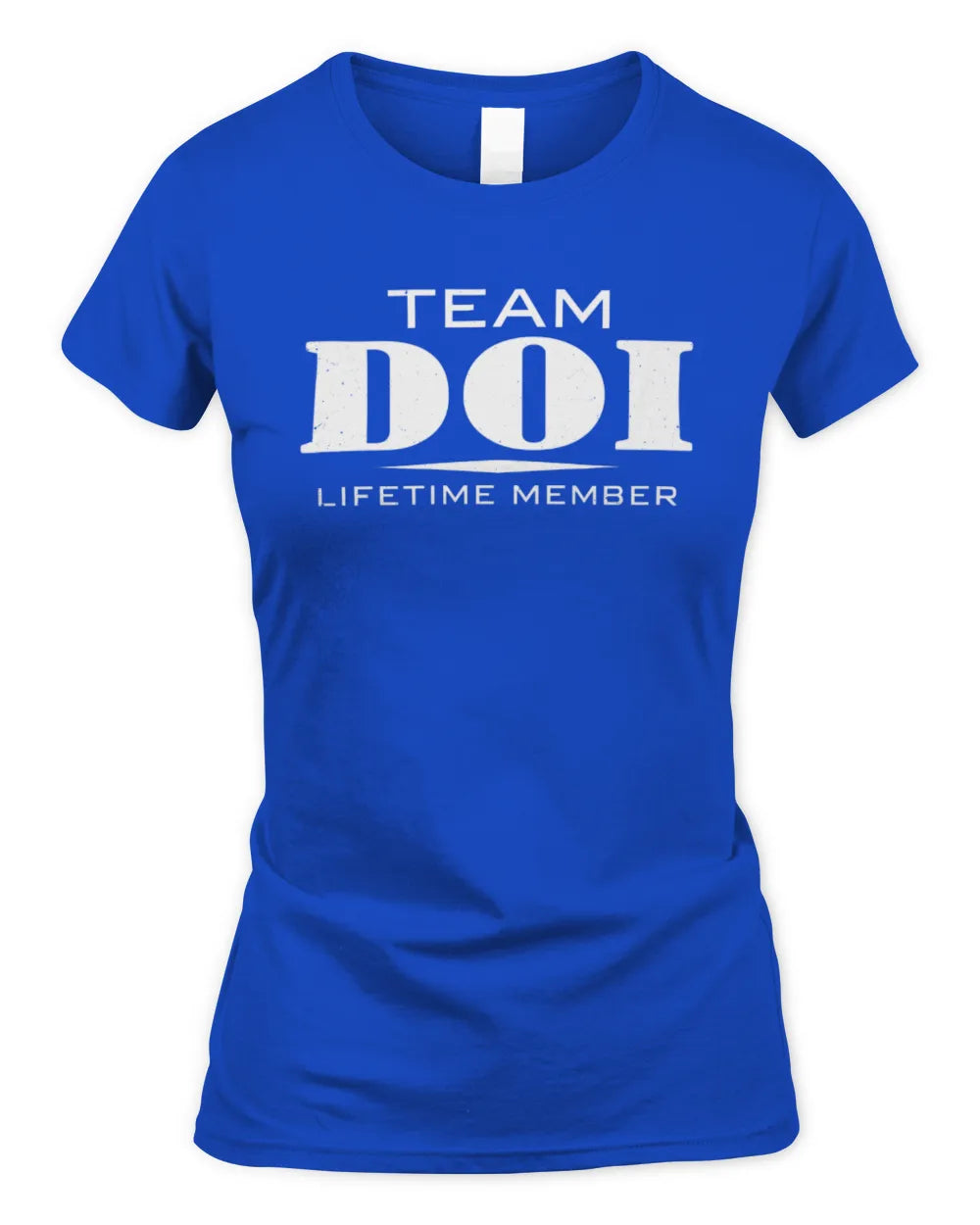 DOI BL62-K4-128 - Personalized “Team NAME Lifetime Member” - Women's Standard T-Shirt - Royal