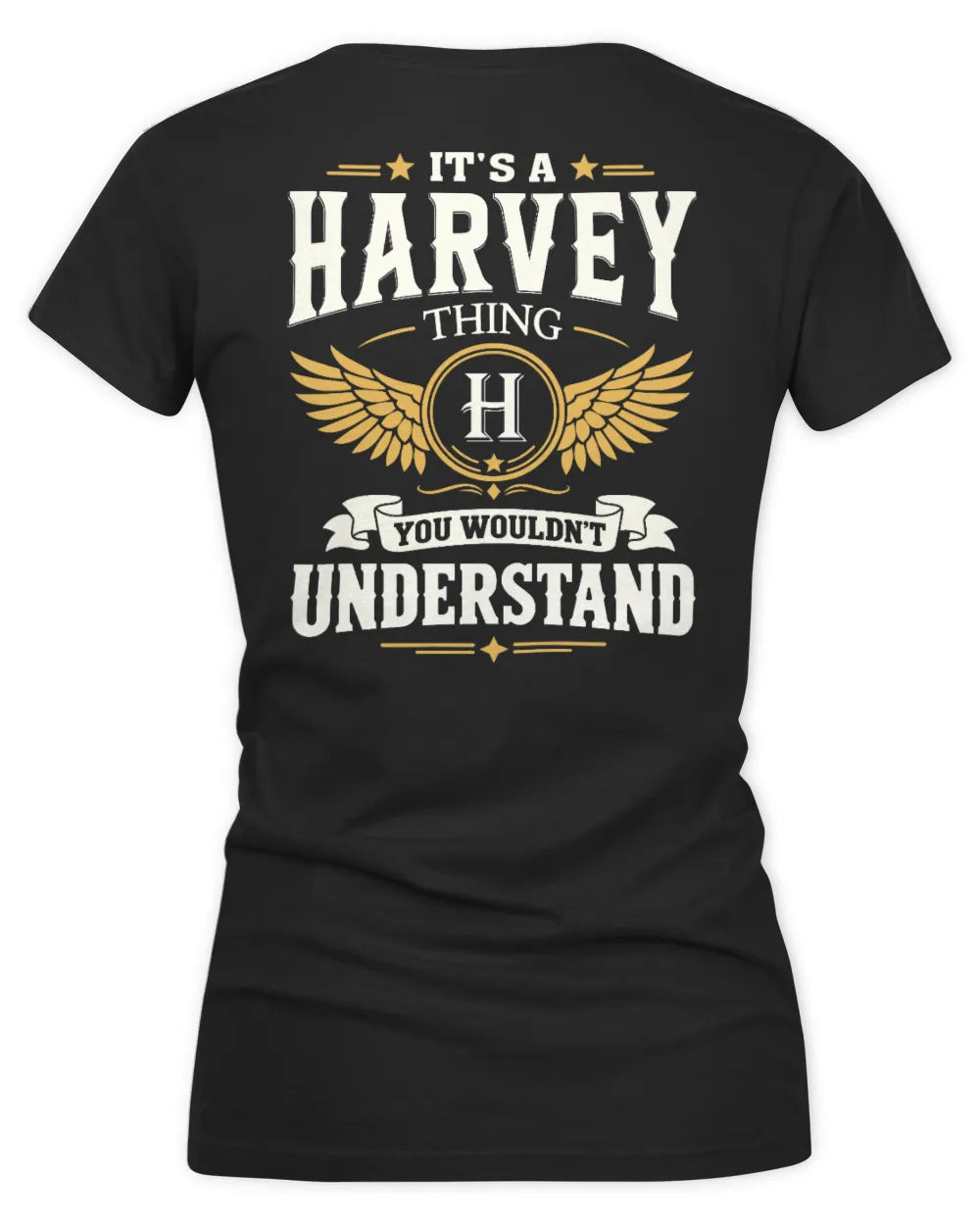 HARVEY KT06-M008 It’s a [NAME] Thing – You Wouldn’t Understand | Personalized Vintage T-Shirt - Women's V-Neck T-Shirt - Black