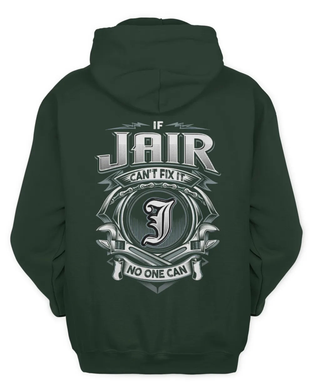 JAIR AP81-K4-626 - Personalized Ahmed Quote Apparel “If Ahmed Can't Fix It, No One Can” - Unisex Hoodie - Forest Green
