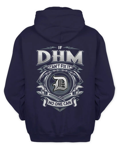DHM AP81-K4-626 - Personalized Ahmed Quote Apparel “If Ahmed Can't Fix It, No One Can” - Unisex Hoodie - Navy