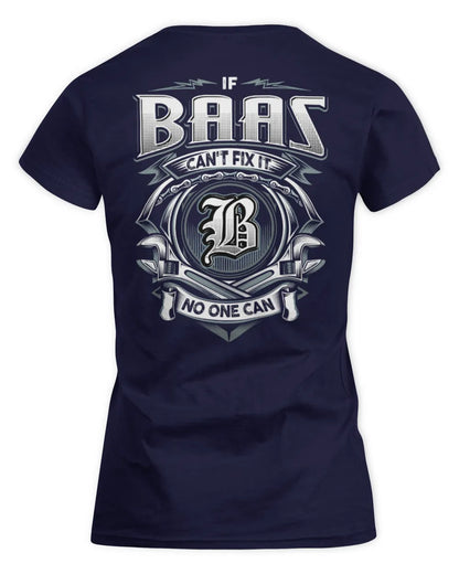 BAAS AP81-K4-626 - Personalized Ahmed Quote Apparel “If Ahmed Can't Fix It, No One Can” - Women's Standard T-Shirt - Navy