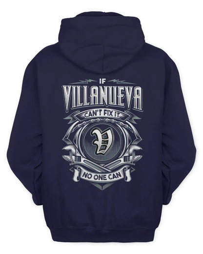 VILLANUEVA AP81-K4-626 - Personalized Ahmed Quote Apparel “If Ahmed Can't Fix It, No One Can” - Unisex Hoodie - Navy