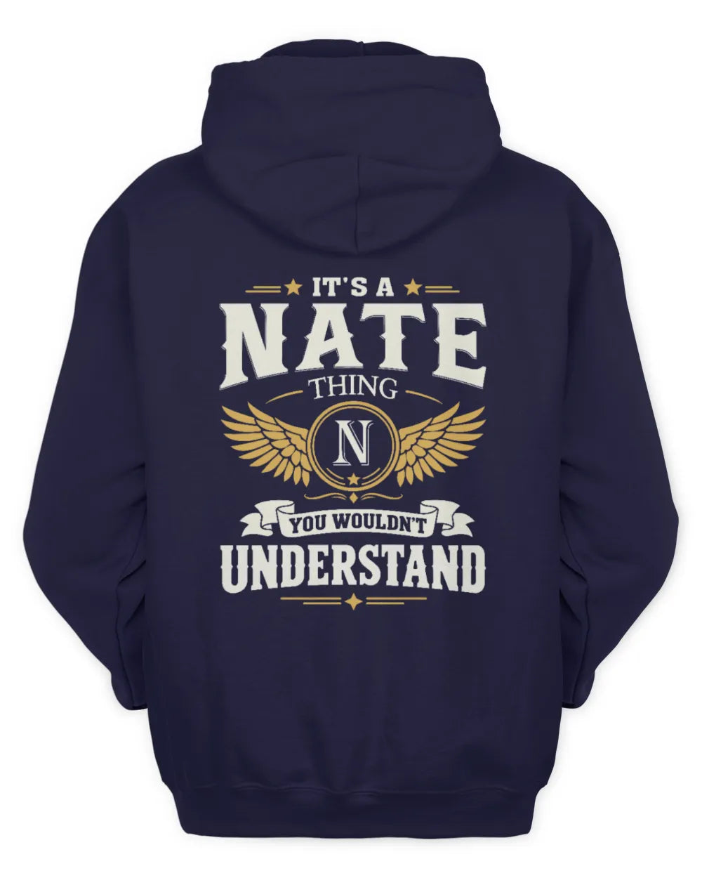 NATE KT06-M008 It’s a [NAME] Thing – You Wouldn’t Understand | Personalized Vintage T-Shirt - Unisex Hoodie - Navy