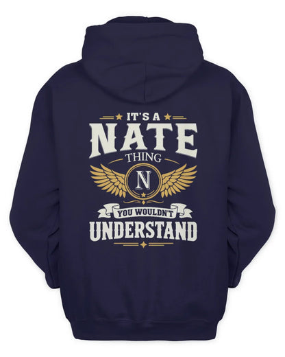 NATE KT06-M008 It’s a [NAME] Thing – You Wouldn’t Understand | Personalized Vintage T-Shirt - Unisex Hoodie - Navy