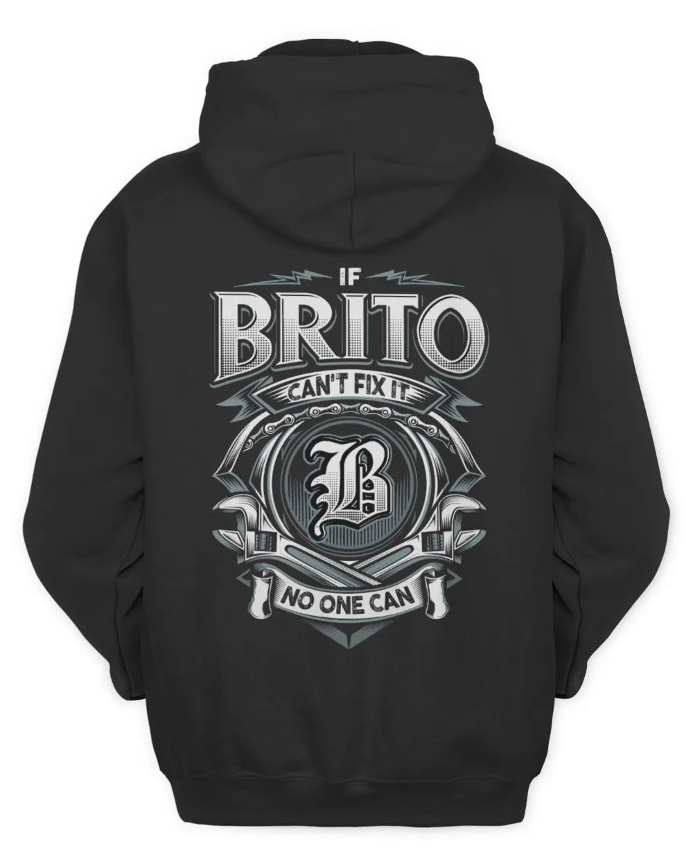 BRITO AP81-K4-626 - Personalized Ahmed Quote Apparel “If Ahmed Can't Fix It, No One Can” - Unisex Hoodie - Black