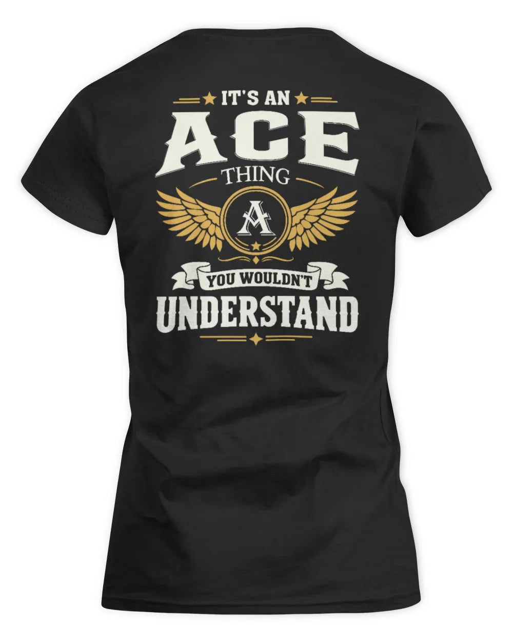 ACE KT06-M008 It’s a [NAME] Thing – You Wouldn’t Understand | Personalized Vintage T-Shirt - Women's Standard T-Shirt - Black