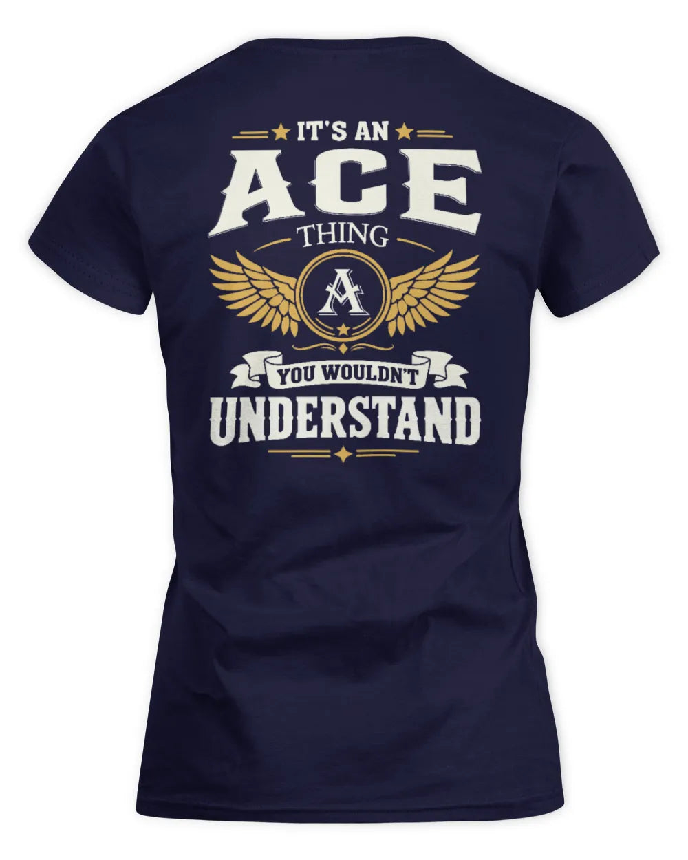 ACE KT06-M008 It’s a [NAME] Thing – You Wouldn’t Understand | Personalized Vintage T-Shirt - Women's Standard T-Shirt - Navy