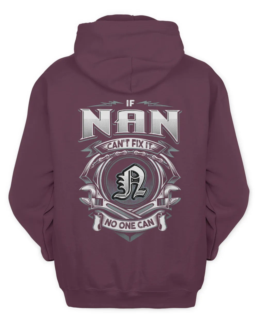 NAN AP81-K4-626 - Personalized Ahmed Quote Apparel “If Ahmed Can't Fix It, No One Can” - Unisex Hoodie - Maroon