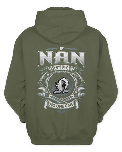 NAN AP81-K4-626 - Personalized Ahmed Quote Apparel “If Ahmed Can't Fix It, No One Can” - Unisex Hoodie - Military Green