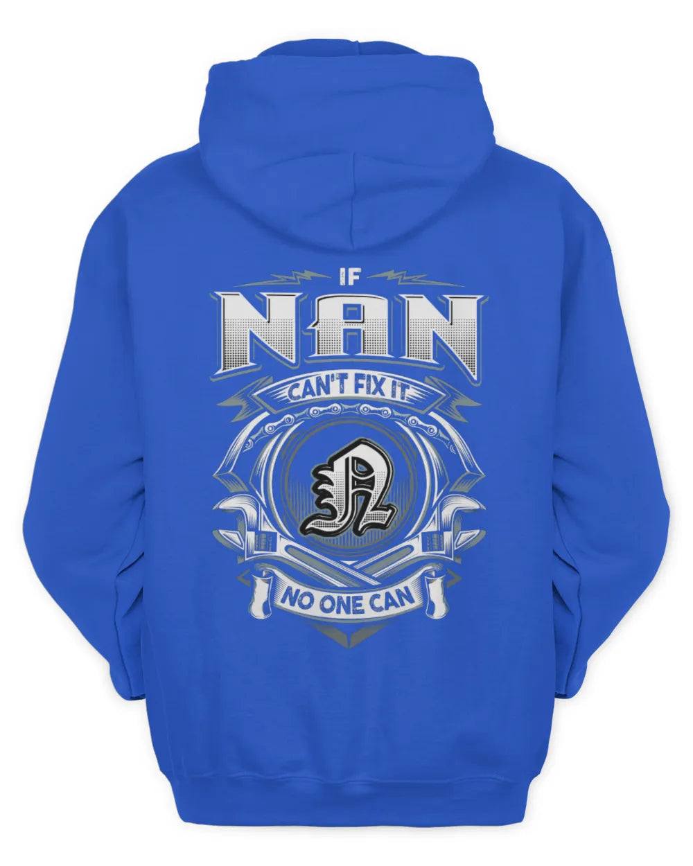NAN AP81-K4-626 - Personalized Ahmed Quote Apparel “If Ahmed Can't Fix It, No One Can” - Unisex Hoodie - Royal