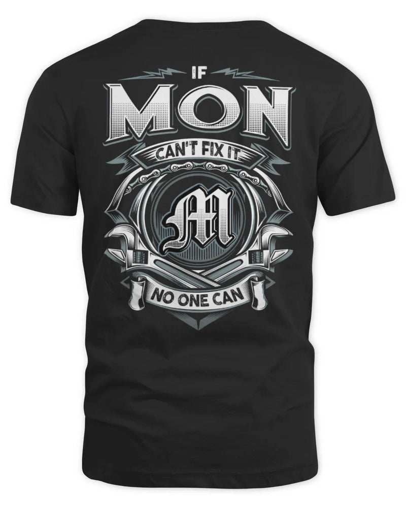 MON AP81-K4-626 - Personalized Ahmed Quote Apparel “If Ahmed Can't Fix It, No One Can” - Unisex Standard T-Shirt - Black
