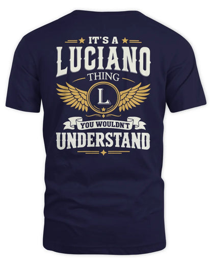 LUCIANO KT06-M008 It’s a [NAME] Thing – You Wouldn’t Understand | Personalized Vintage T-Shirt - Unisex Standard T-Shirt - Navy