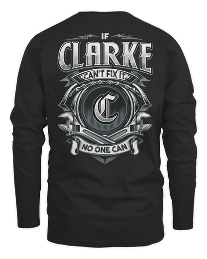 CLARKE AP81-K4-626 - Personalized Ahmed Quote Apparel “If Ahmed Can't Fix It, No One Can” - Men's Long Sleeved T-Shirt - Black