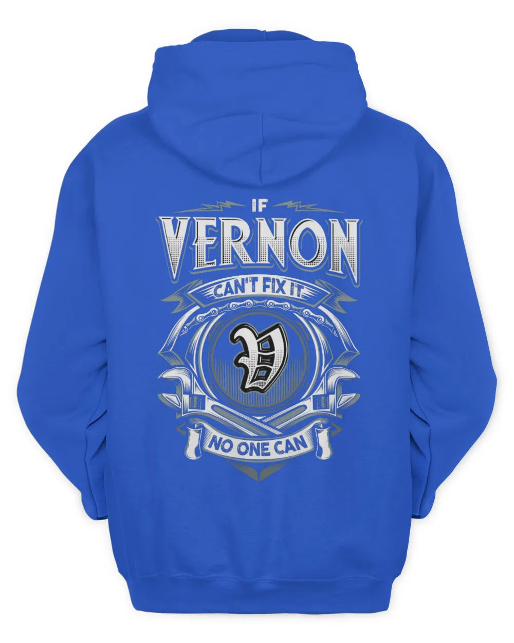VERNON AP81-K4-626 - Personalized Ahmed Quote Apparel “If Ahmed Can't Fix It, No One Can” - Unisex Hoodie - Royal
