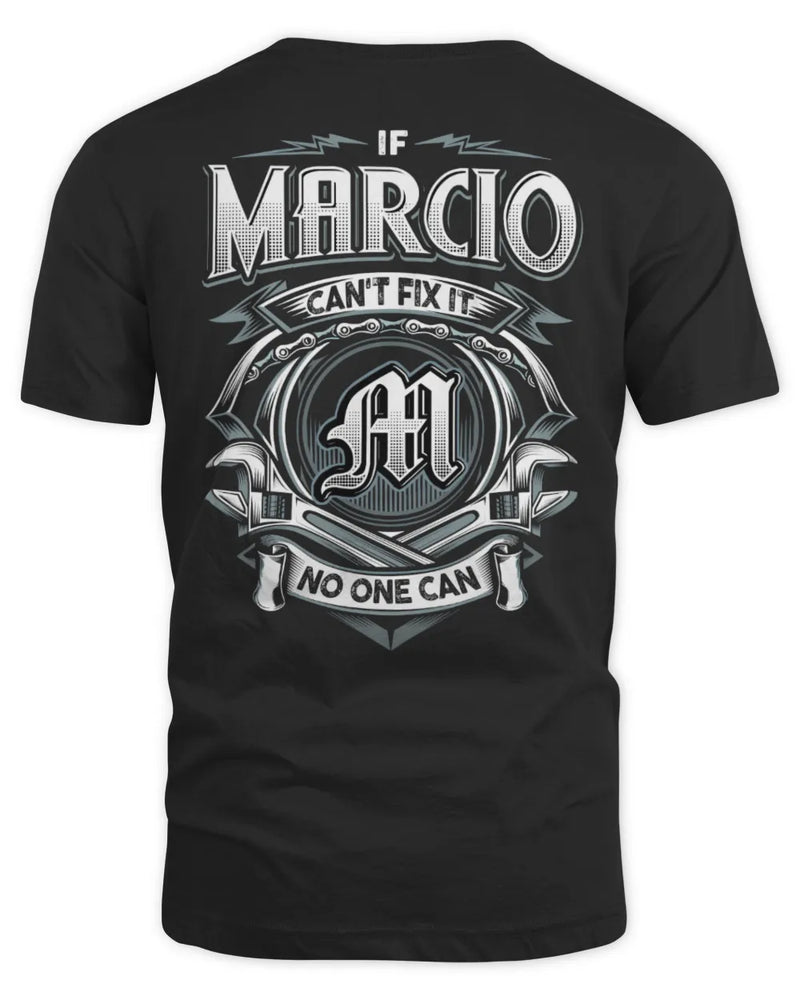 MARCIO AP81-K4-626 - Personalized Ahmed Quote Apparel “If Ahmed Can't Fix It, No One Can” - Unisex Standard T-Shirt - Black
