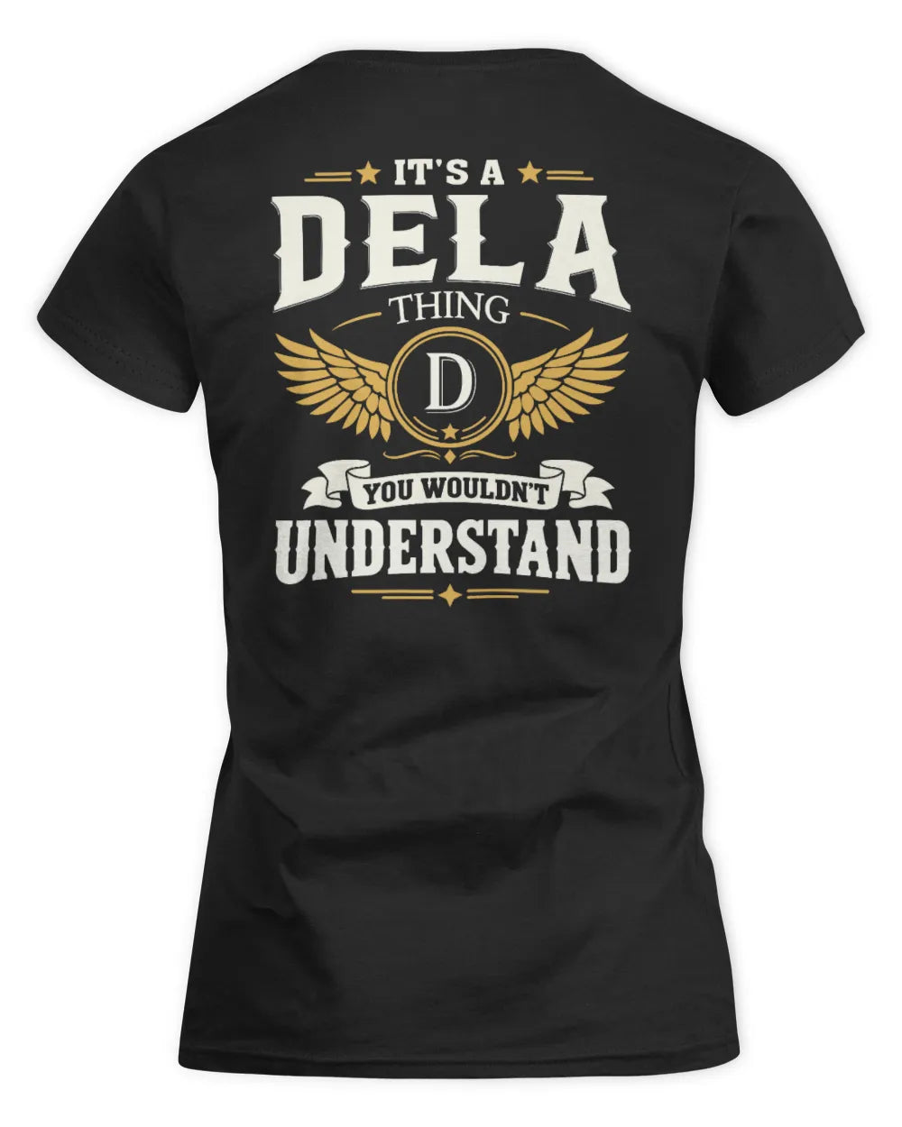 DELA KT06-M008 It’s a [NAME] Thing – You Wouldn’t Understand | Personalized Vintage T-Shirt - Women's Standard T-Shirt - Black