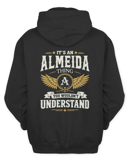 ALMEIDA KT06-M008 It’s a [NAME] Thing – You Wouldn’t Understand | Personalized Vintage T-Shirt - Unisex Hoodie - Black
