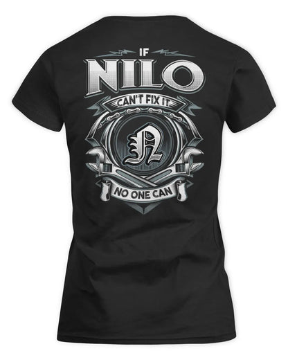NILO AP81-K4-626 - Personalized Ahmed Quote Apparel “If Ahmed Can't Fix It, No One Can” - Women's Standard T-Shirt - Black