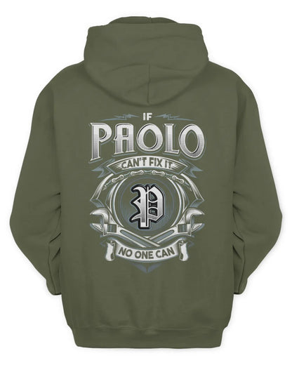 PAOLO AP81-K4-626 - Personalized Ahmed Quote Apparel “If Ahmed Can't Fix It, No One Can” - Unisex Hoodie - Military Green