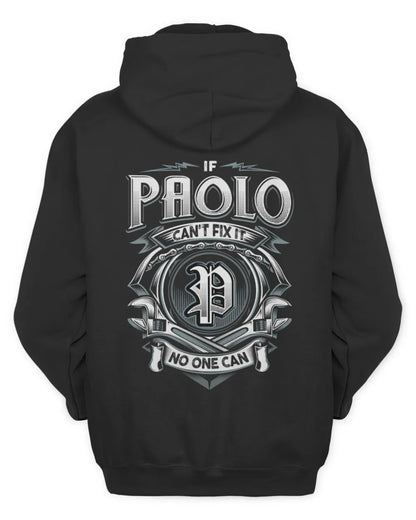 PAOLO AP81-K4-626 - Personalized Ahmed Quote Apparel “If Ahmed Can't Fix It, No One Can” - Unisex Hoodie - Black