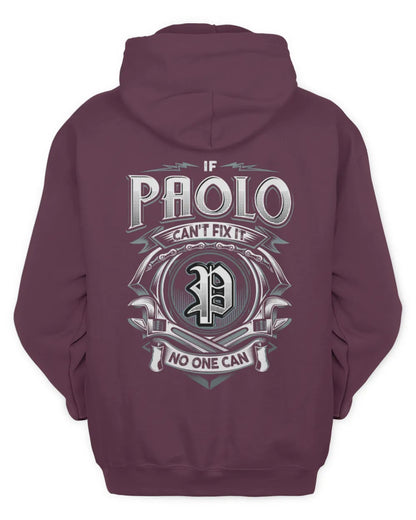 PAOLO AP81-K4-626 - Personalized Ahmed Quote Apparel “If Ahmed Can't Fix It, No One Can” - Unisex Hoodie - Maroon