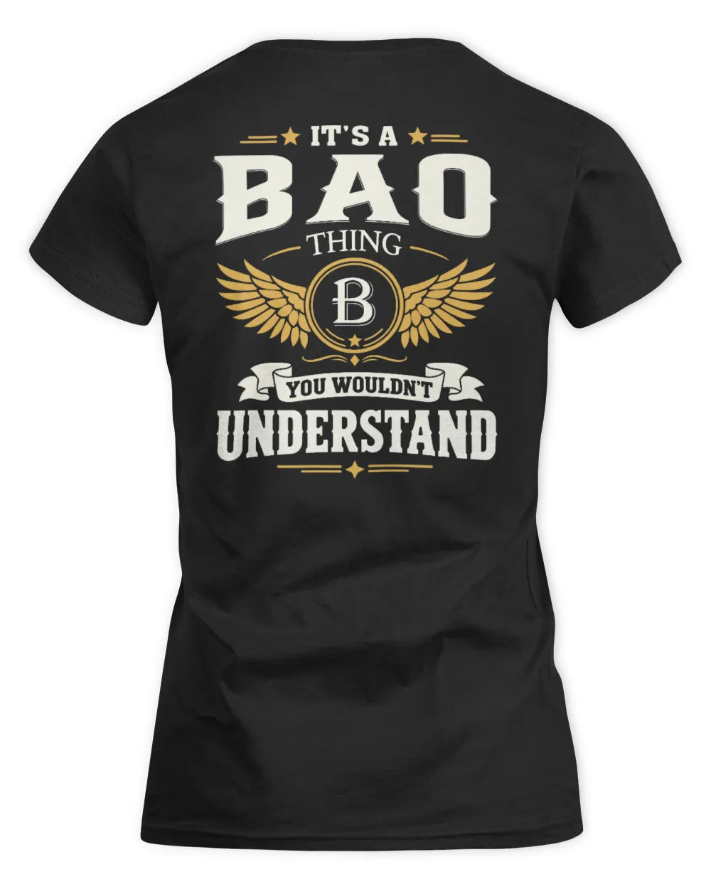 BAO KT06-M008 It’s a [NAME] Thing – You Wouldn’t Understand | Personalized Vintage T-Shirt - Women's Standard T-Shirt - Black